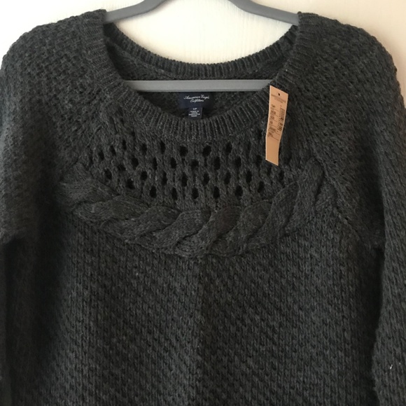 American Eagle Gray Tunic Sweater Dress - Picture 4 of 8